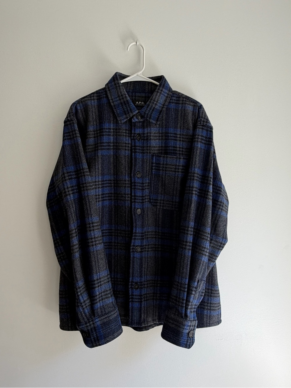 APC Bobby Wool Shirt Jacket size L